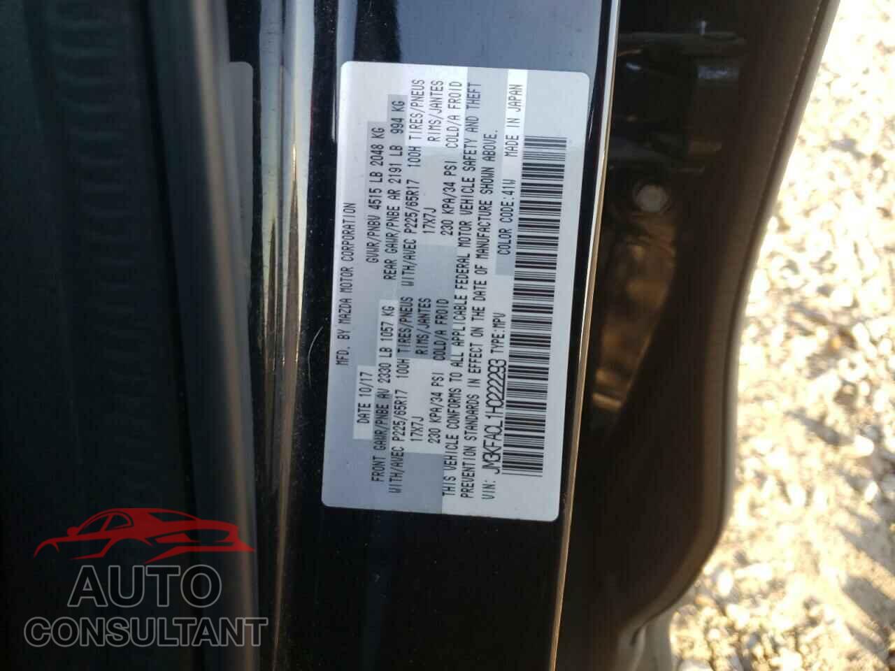 MAZDA CX-5 2017 - JM3KFACL1H0222293