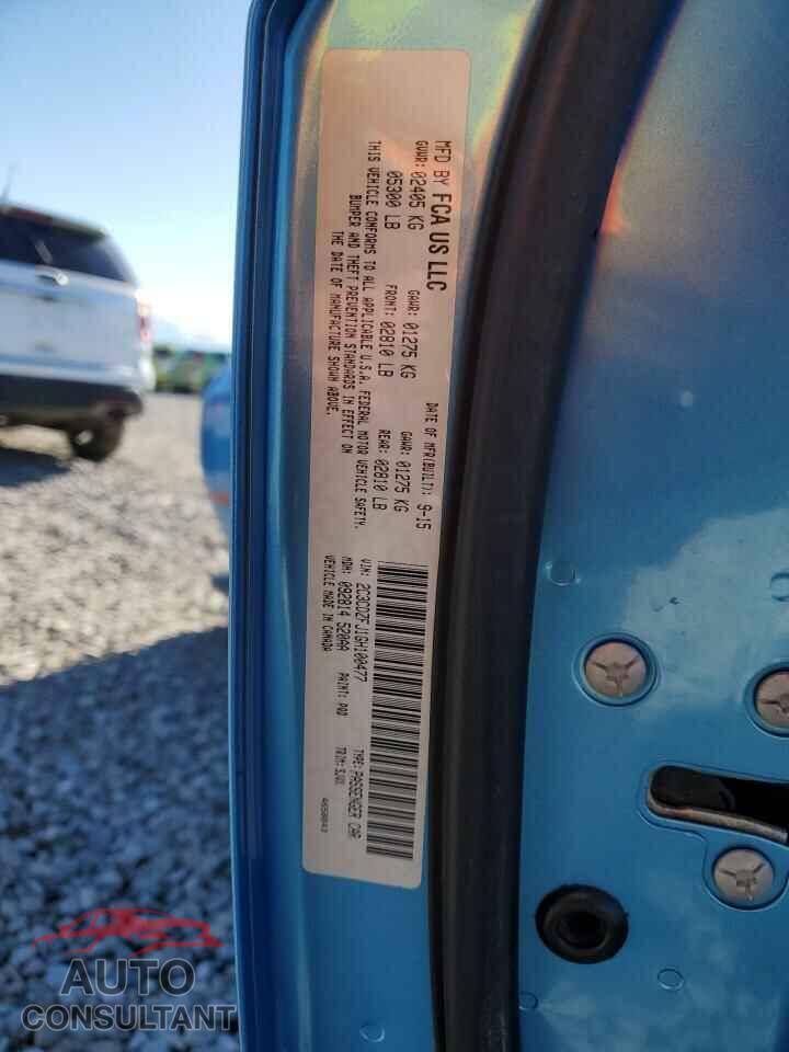 DODGE CHALLENGER 2016 - 2C3CDZFJ1GH100477