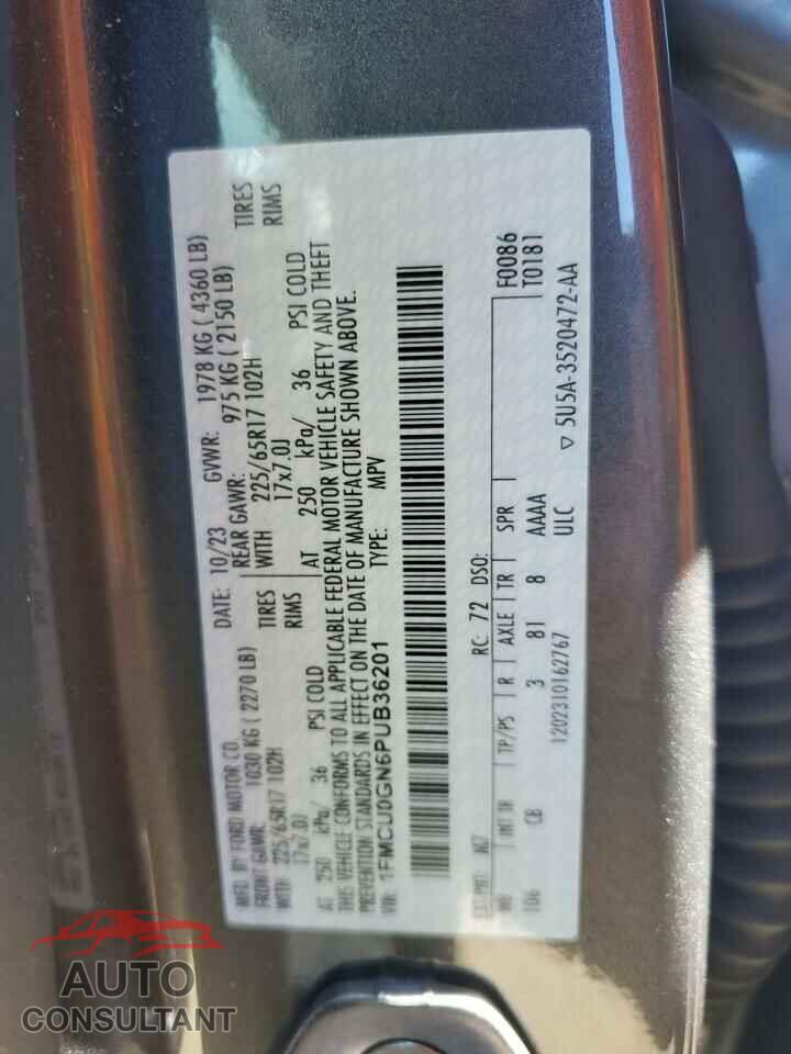 FORD ESCAPE ACT 2023 - 1FMCU0GN6PUB36201