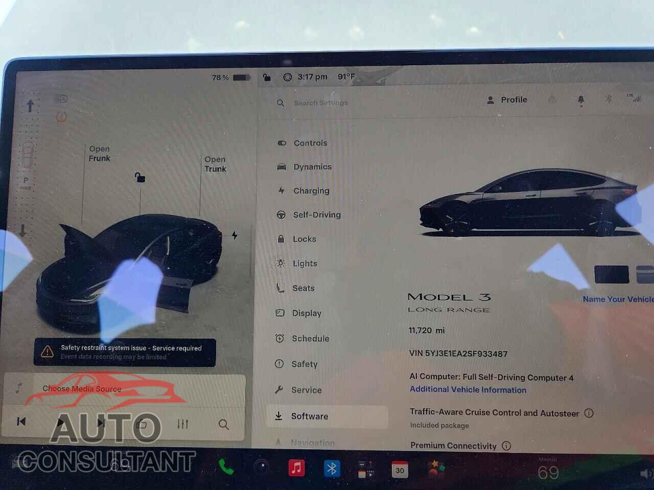 TESLA MODEL 3 2025 - 5YJ3E1EA2SF933487