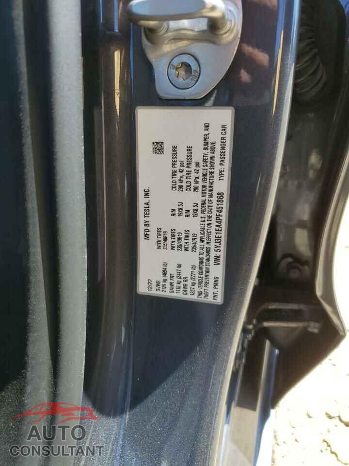 TESLA MODEL 3 2023 - 5YJ3E1EA4PF451868