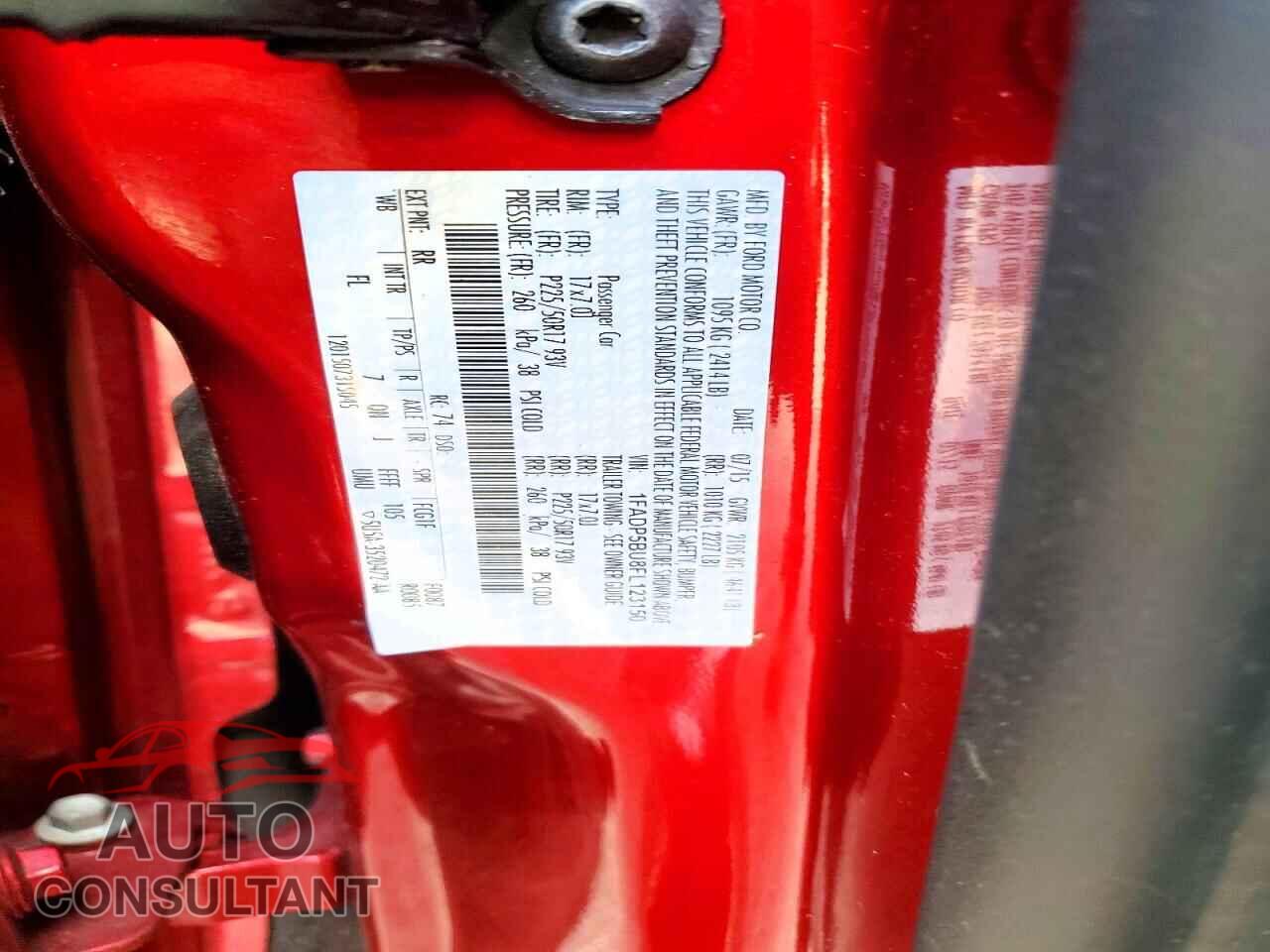 FORD CMAX 2015 - 1FADP5BU8FL123150