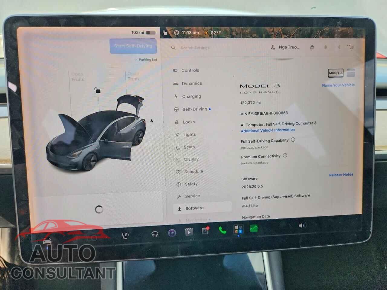 TESLA MODEL 3 2017 - 5YJ3E1EA9HF000663
