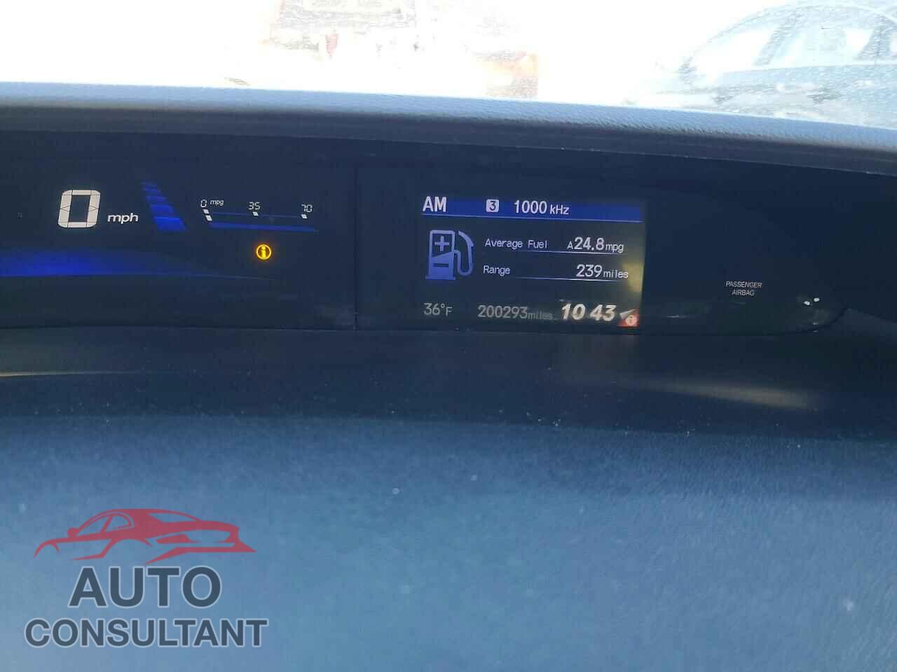 HONDA CIVIC 2013 - 19XFB2F55DE283740