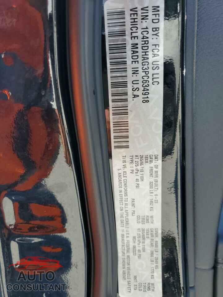 DODGE DURANGO 2023 - 1C4RDHAG3PC634918