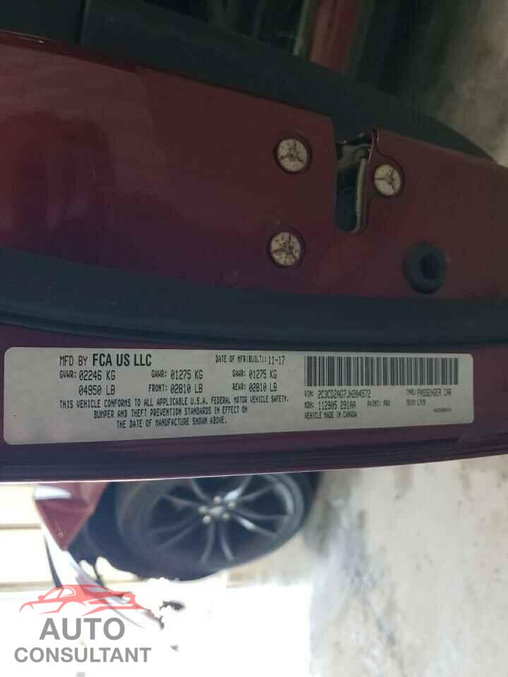 DODGE CHALLENGER 2018 - 2C3CDZAG7JH204572