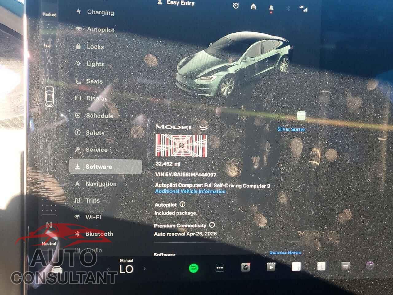 TESLA MODEL S 2021 - 5YJSA1E61MF444097