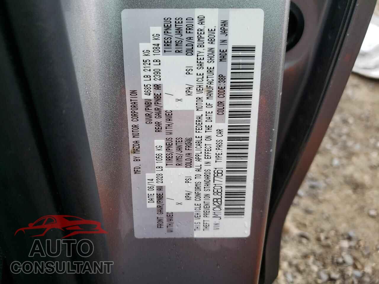 MAZDA 5 2014 - JM1CW2BL8E0177661