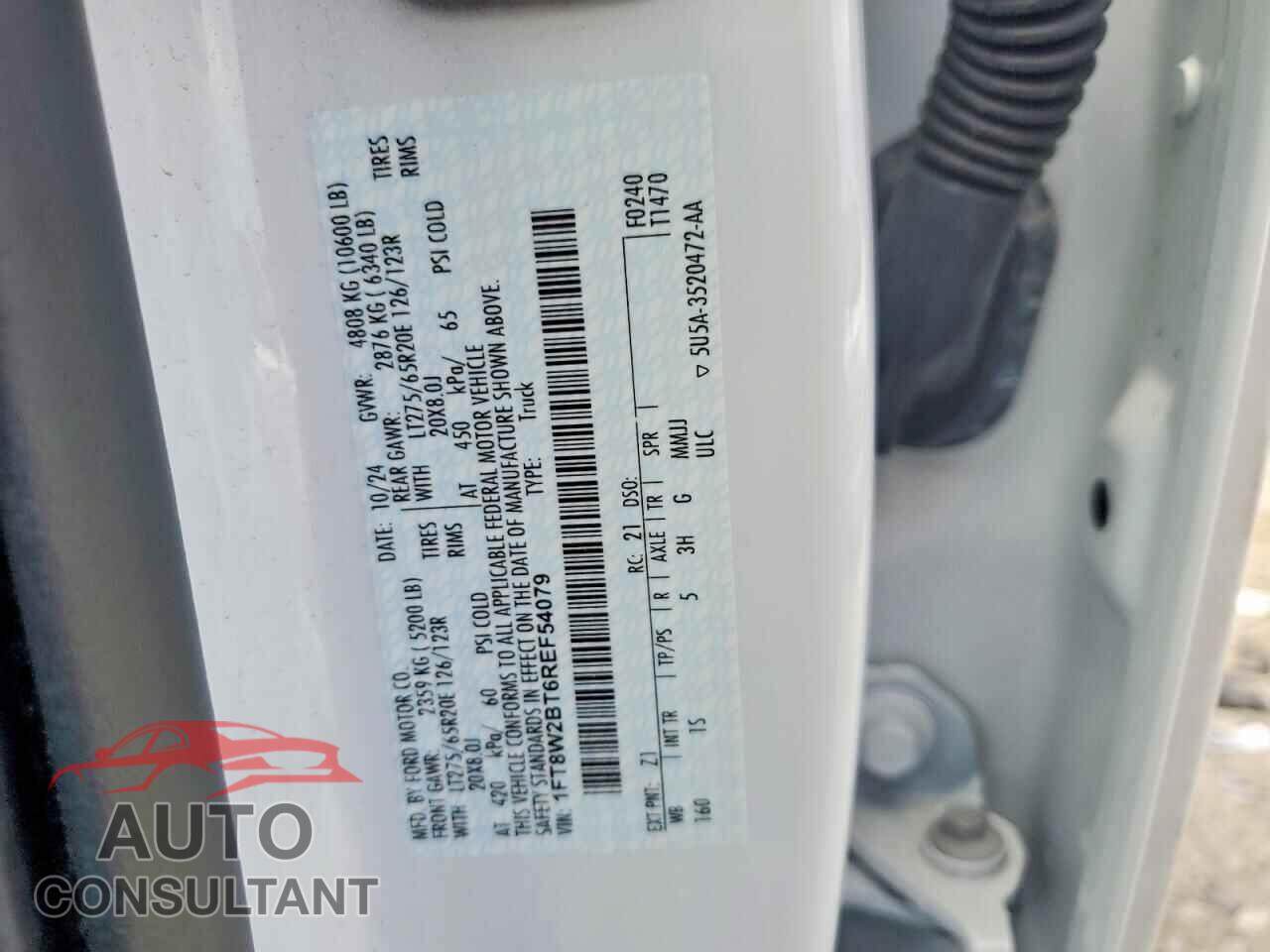 FORD F250 2024 - 1FT8W2BT6REF54079