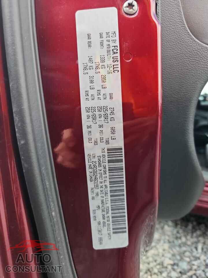 DODGE CARAVAN 2017 - 2C4RDGBG2HR631557