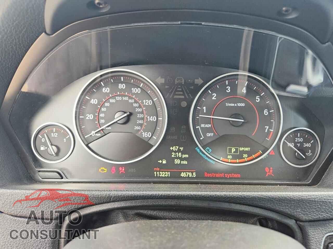 BMW 3 SERIES 2013 - WBA3B9C51DF587800