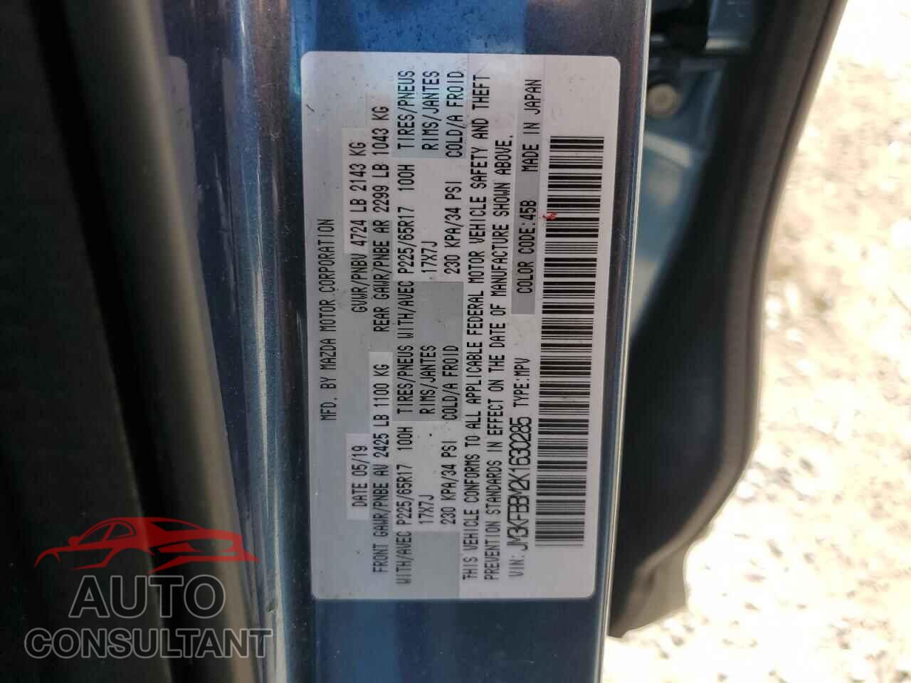 MAZDA CX-5 2019 - JM3KFBBM2K1630285