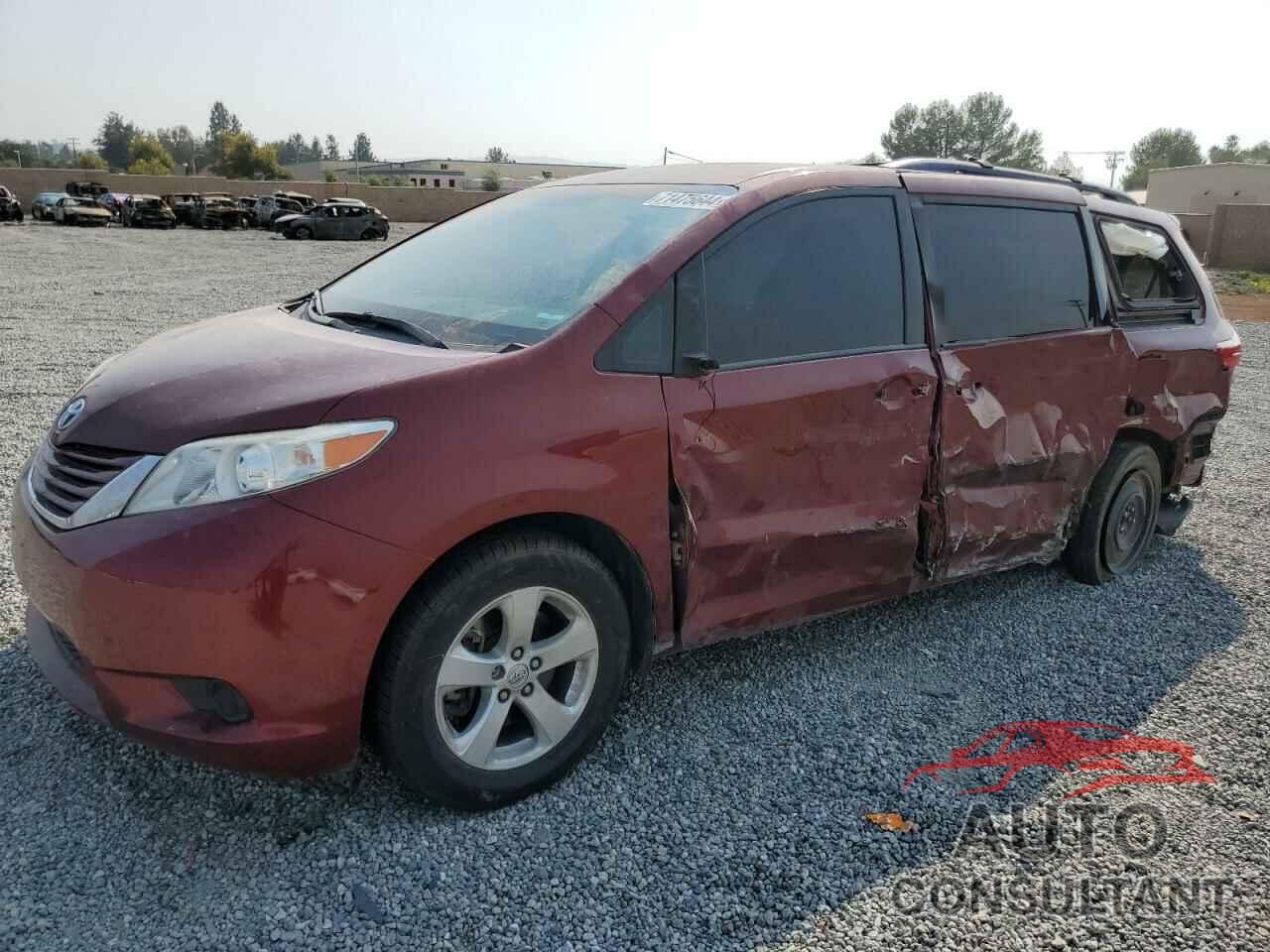 TOYOTA SIENNA 2017 - 5TDKZ3DC2HS820304