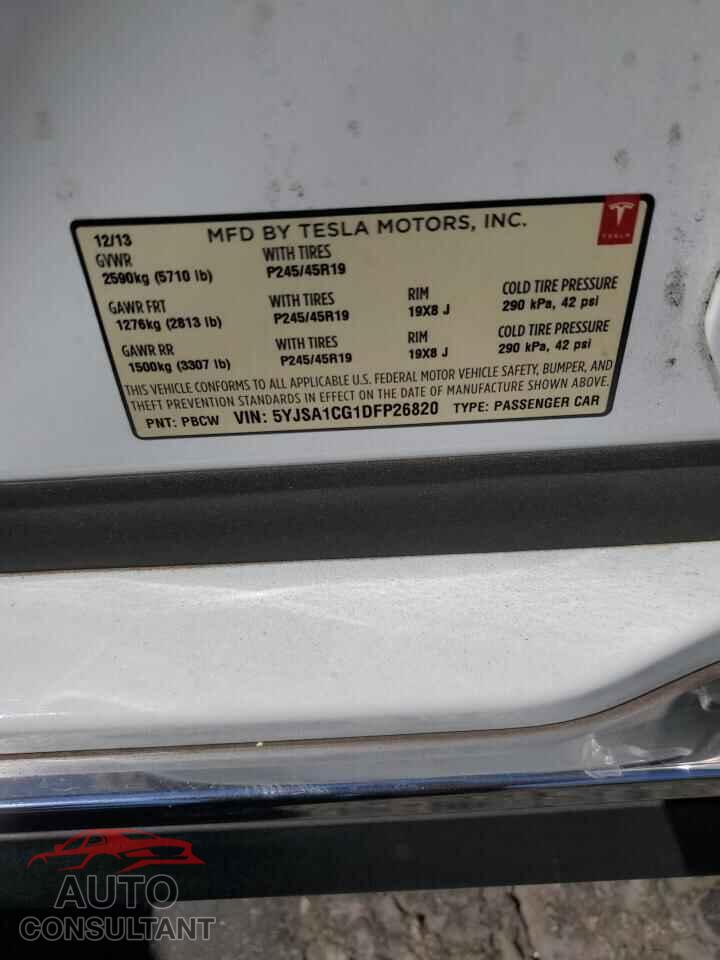 TESLA MODEL S 2013 - 5YJSA1CG1DFP26820