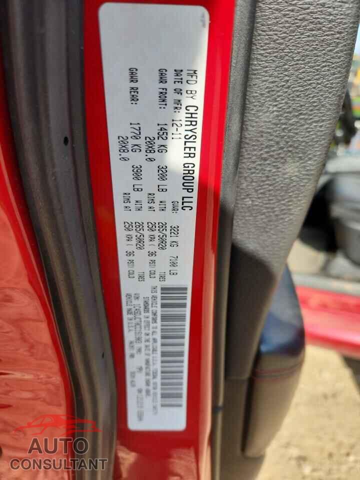 DODGE DURANGO 2012 - 1C4SDJCT0CC151903