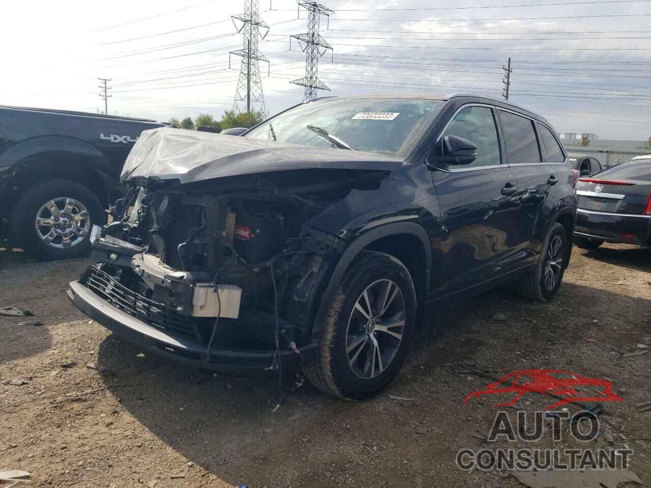 TOYOTA HIGHLANDER 2016 - 5TDJKRFH5GS290047