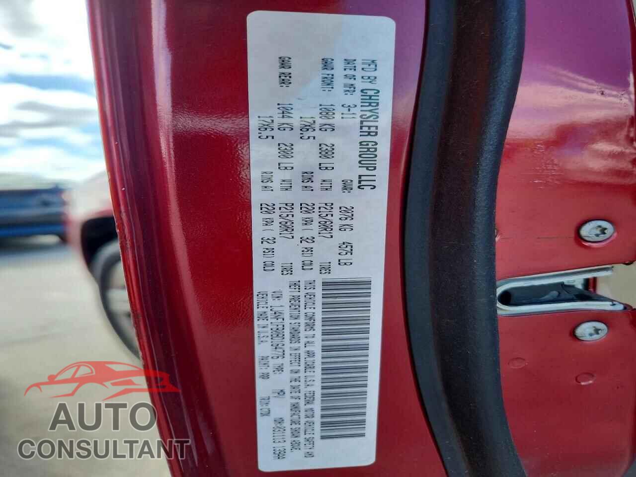 JEEP COMPASS 2011 - 1J4NF1FB0BD164776