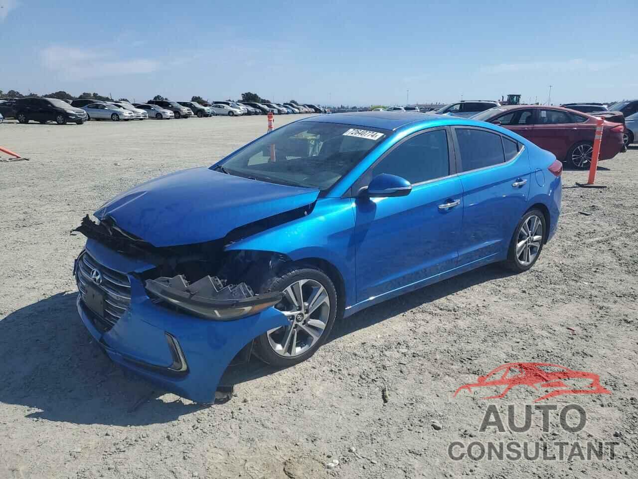 HYUNDAI ELANTRA 2017 - KMHD84LF6HU165696