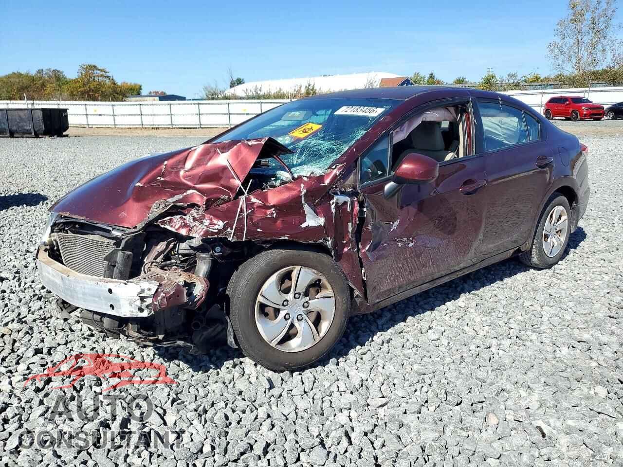 HONDA CIVIC 2013 - 19XFB2F57DE025526