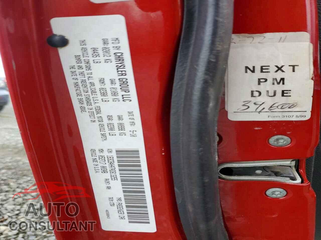 DODGE CALIBER 2010 - 1B3CB4HA7AD613255