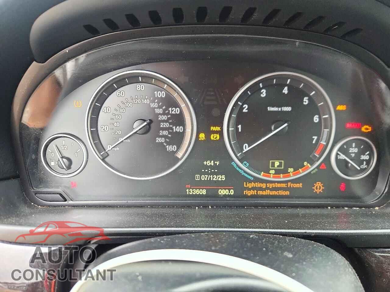 BMW 5 SERIES 2014 - WBA5A7C53ED612256