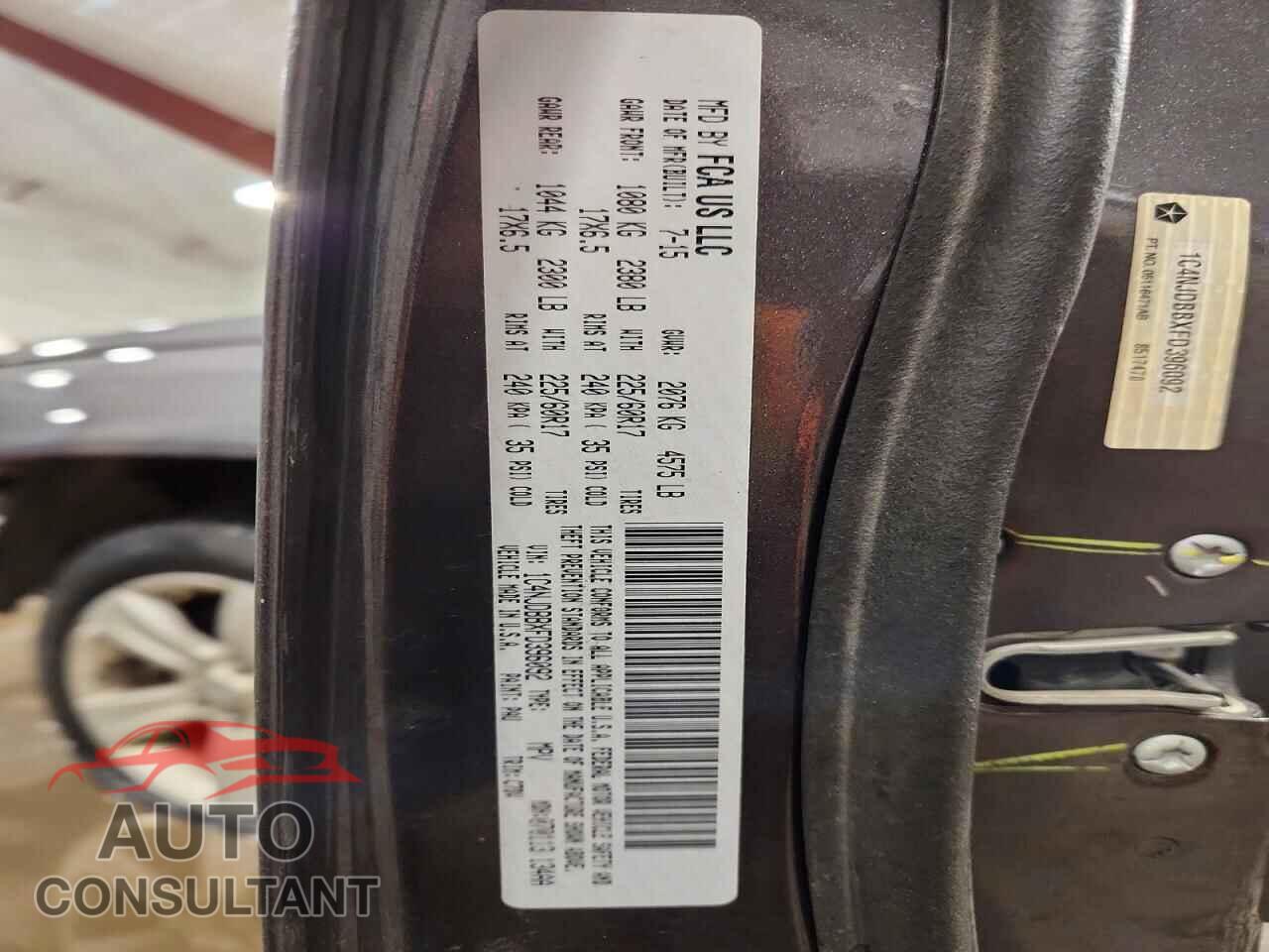 JEEP COMPASS 2015 - 1C4NJDBBXFD396092