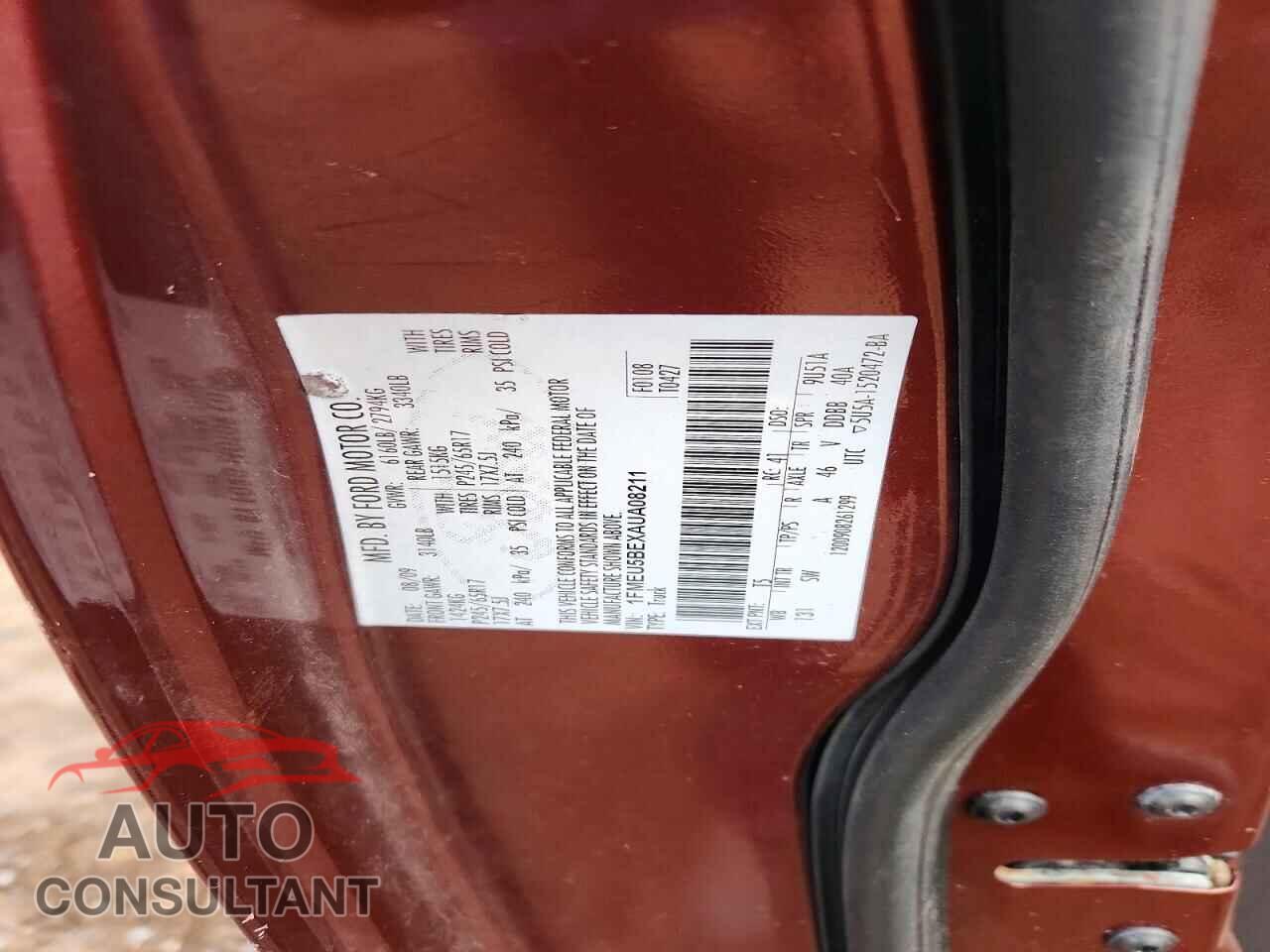 FORD EXPLORER 2010 - 1FMEU5BEXAUA08211