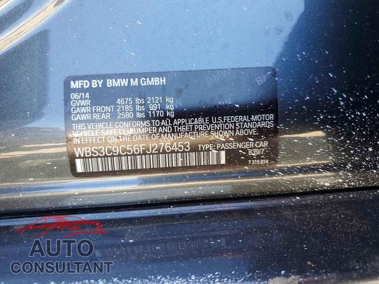 BMW M3 2015 - WBS3C9C56FJ276453