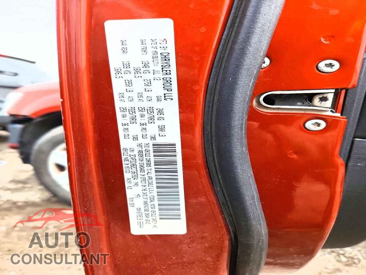 DODGE JOURNEY 2012 - 3C4PDCAB2CT367834