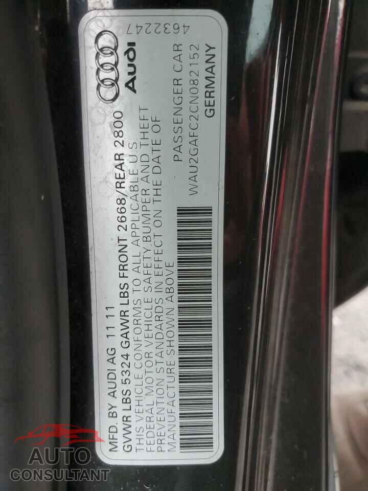 AUDI A7 2012 - WAU2GAFC2CN082152