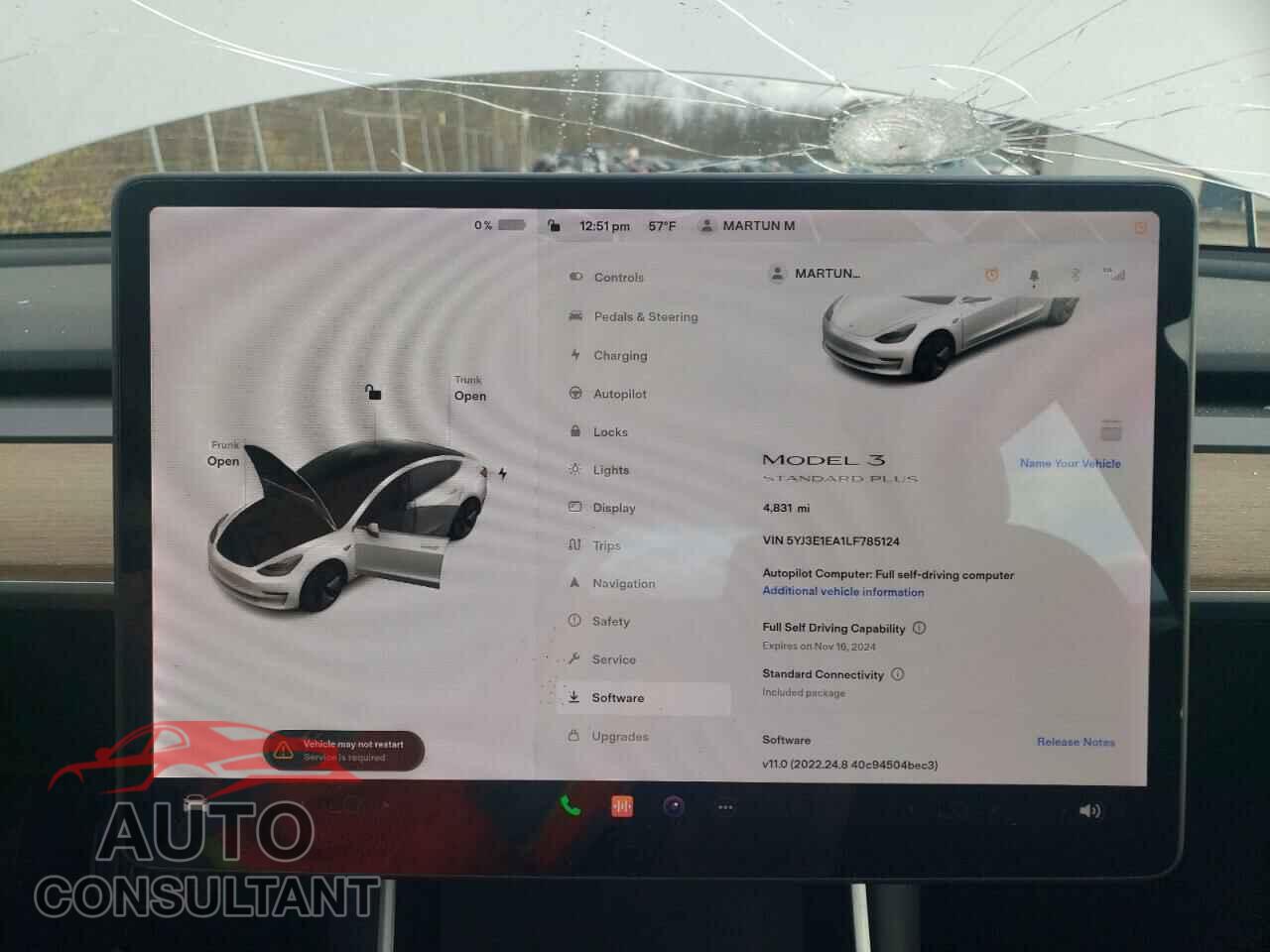 TESLA MODEL 3 2020 - 5YJ3E1EA1LF785124