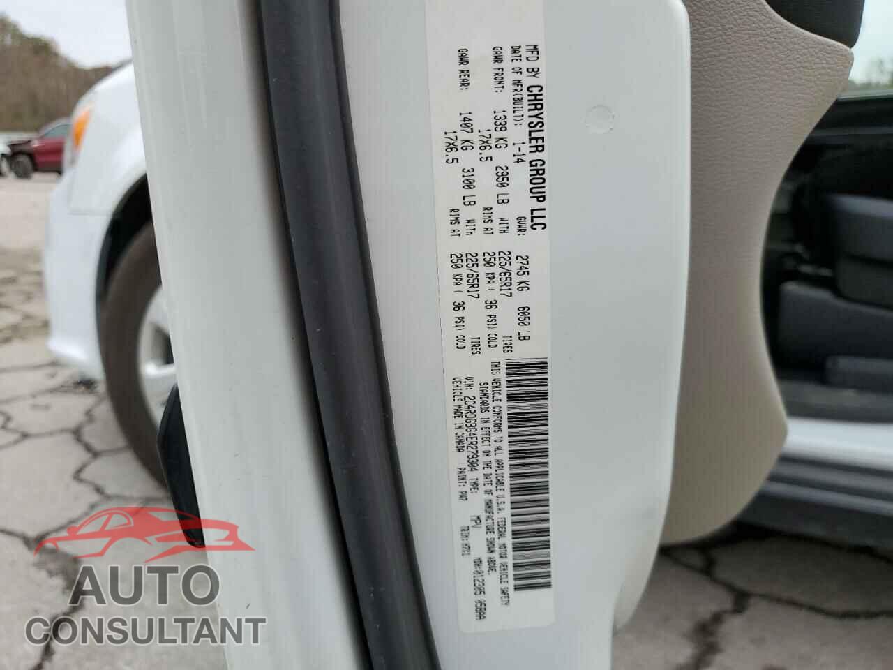 DODGE CARAVAN 2014 - 2C4RDGBG4ER279304