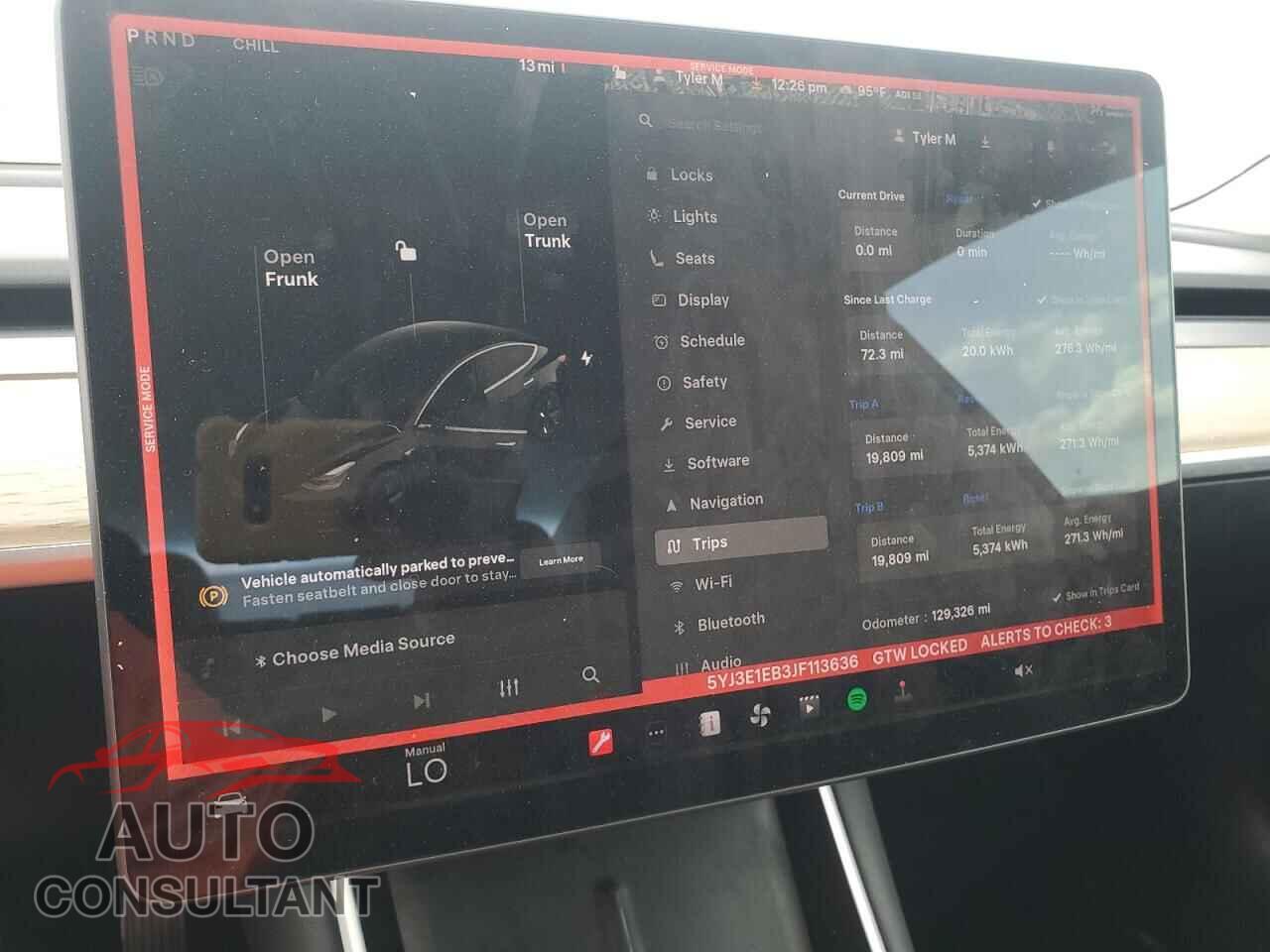 TESLA MODEL 3 2018 - 5YJ3E1EB3JF113636