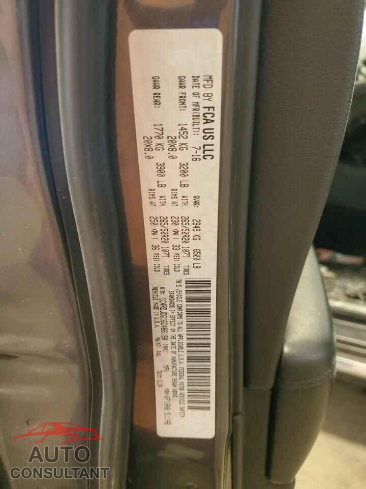DODGE DURANGO 2016 - 1C4RDJDG1GC486190