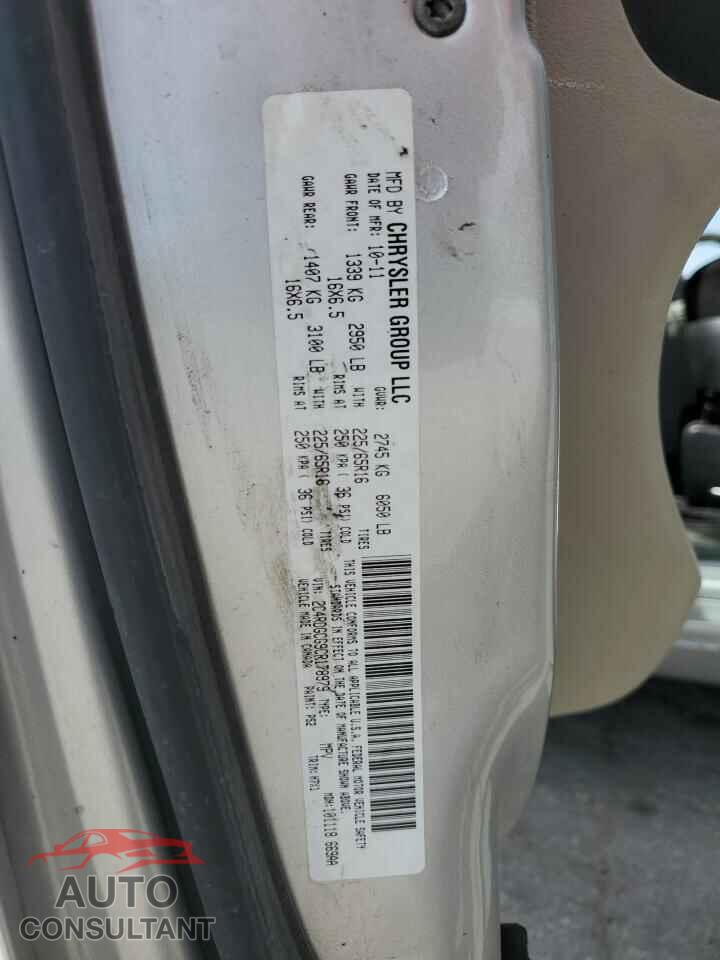 DODGE CARAVAN 2012 - 2C4RDGCG9CR178979