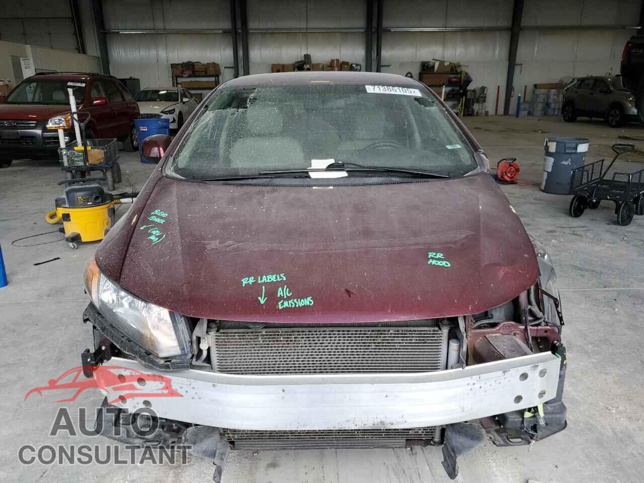 HONDA CIVIC 2012 - 2HGFB2F5XCH569829