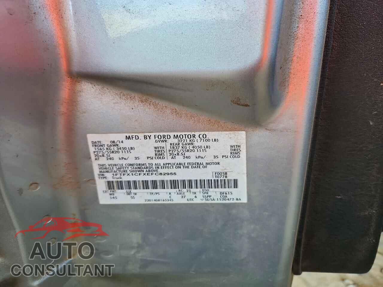 FORD F150 2014 - 1FTFX1CFXEFC82955