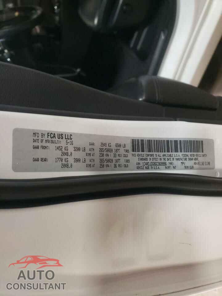DODGE DURANGO 2016 - 1C4RDJDG8GC369996