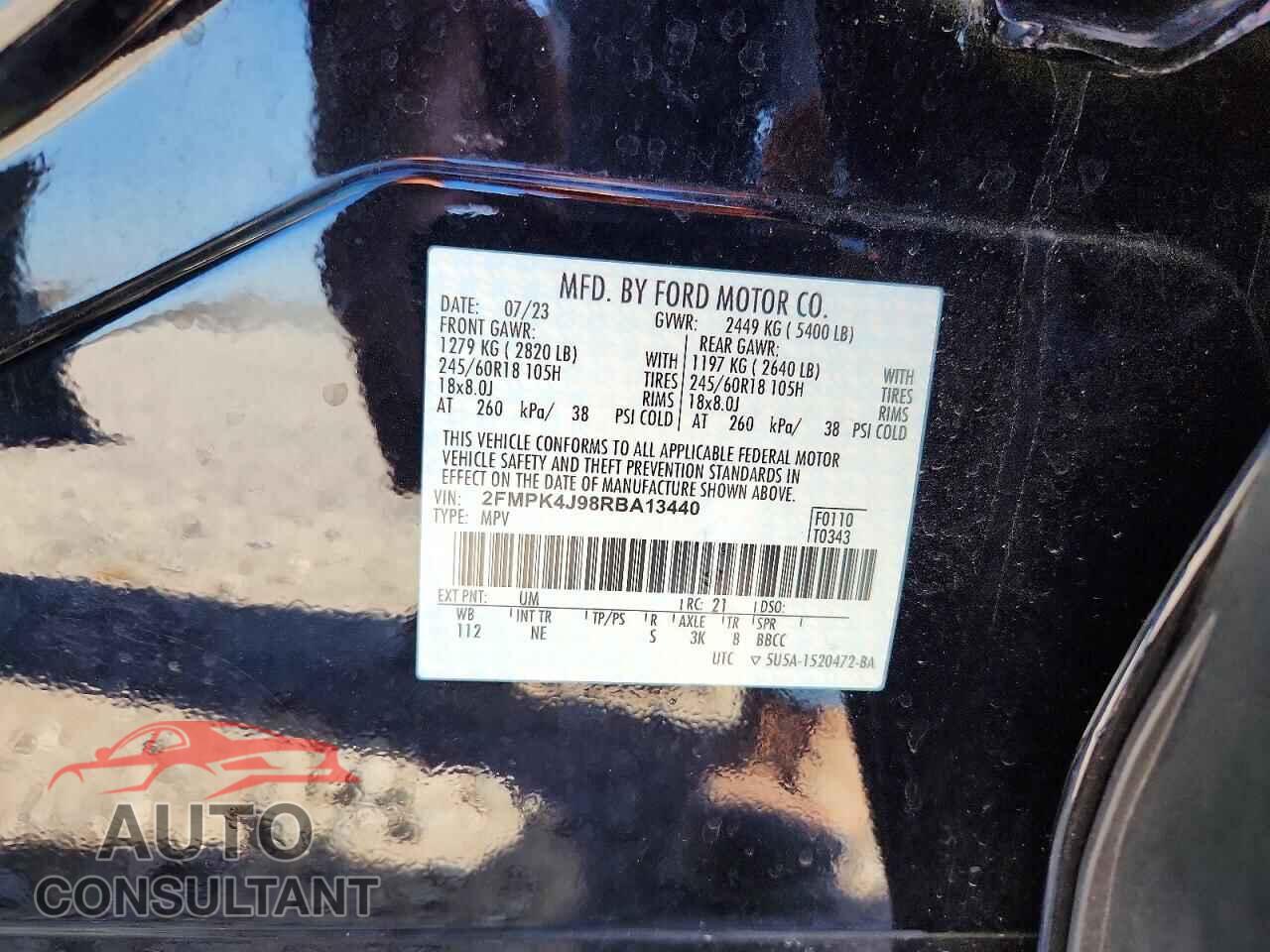 FORD EDGE 2024 - 2FMPK4J98RBA13440