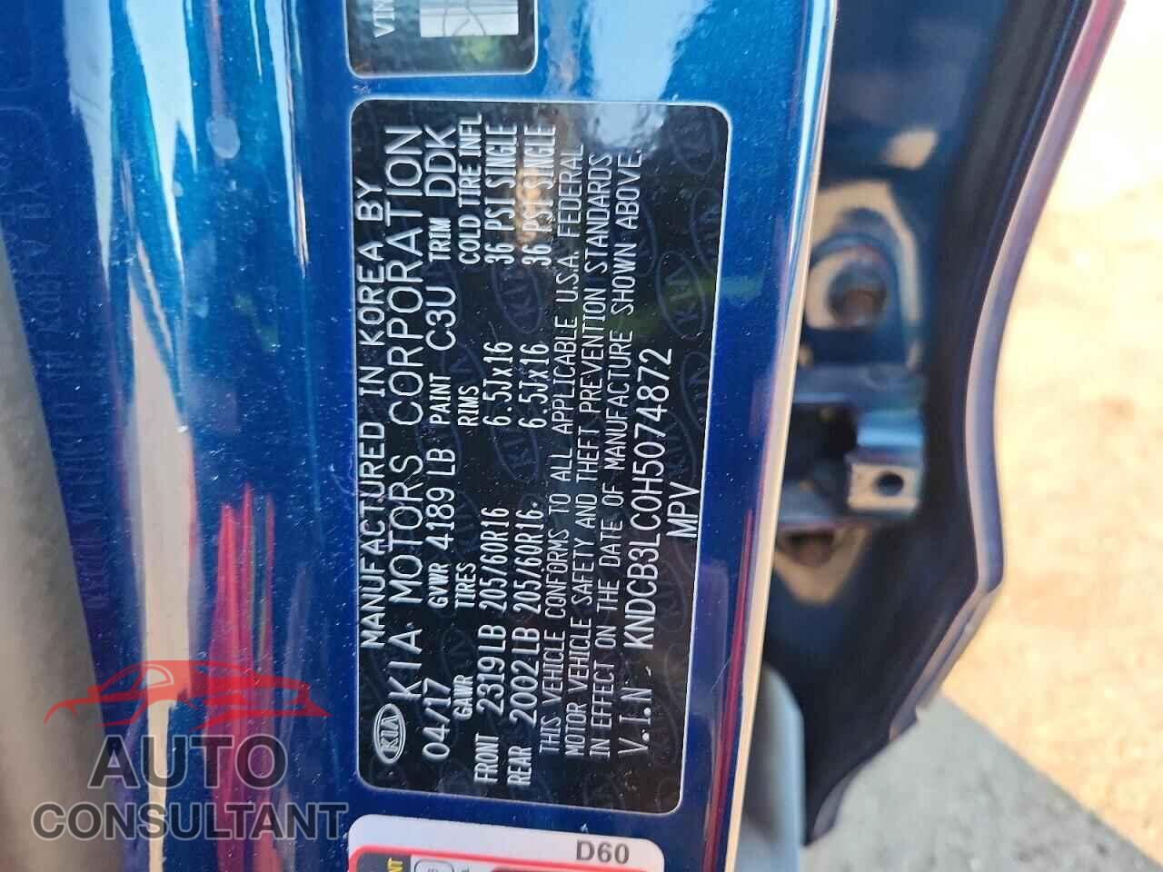 KIA NIRO 2017 - KNDCB3LC0H5074872
