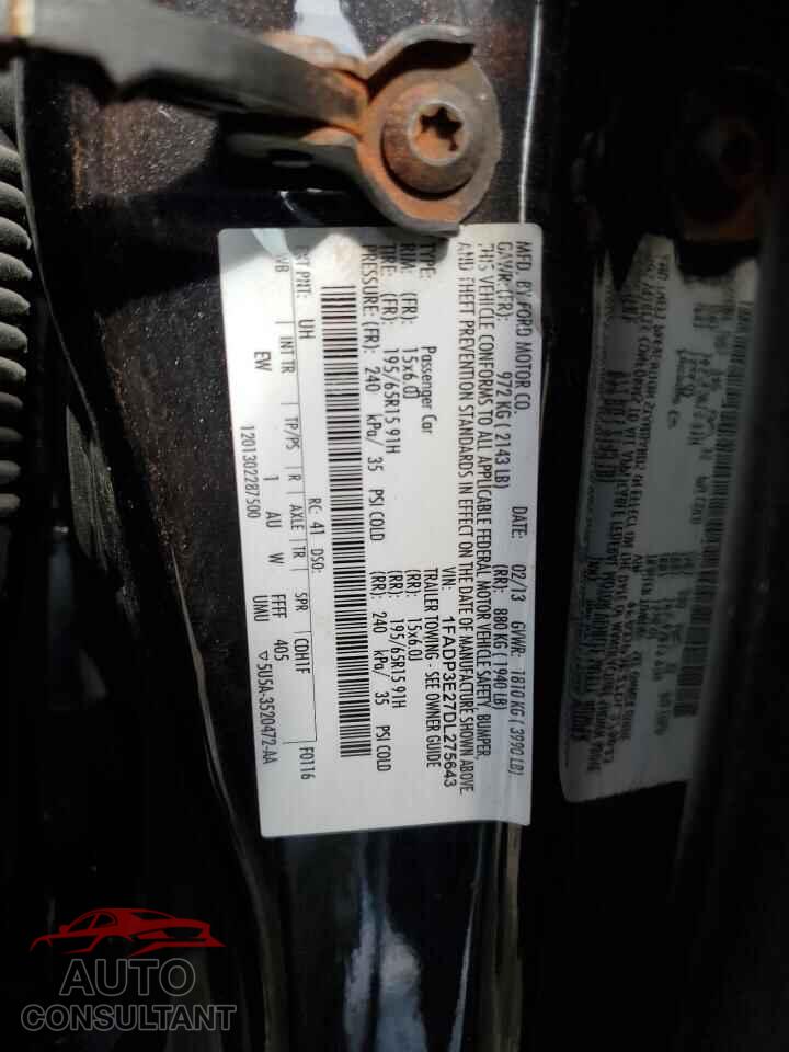 FORD FOCUS 2013 - 1FADP3E27DL275643