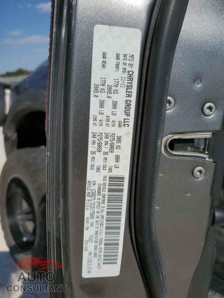 DODGE RAM 1500 2012 - 1C6RD7LT2CS175800