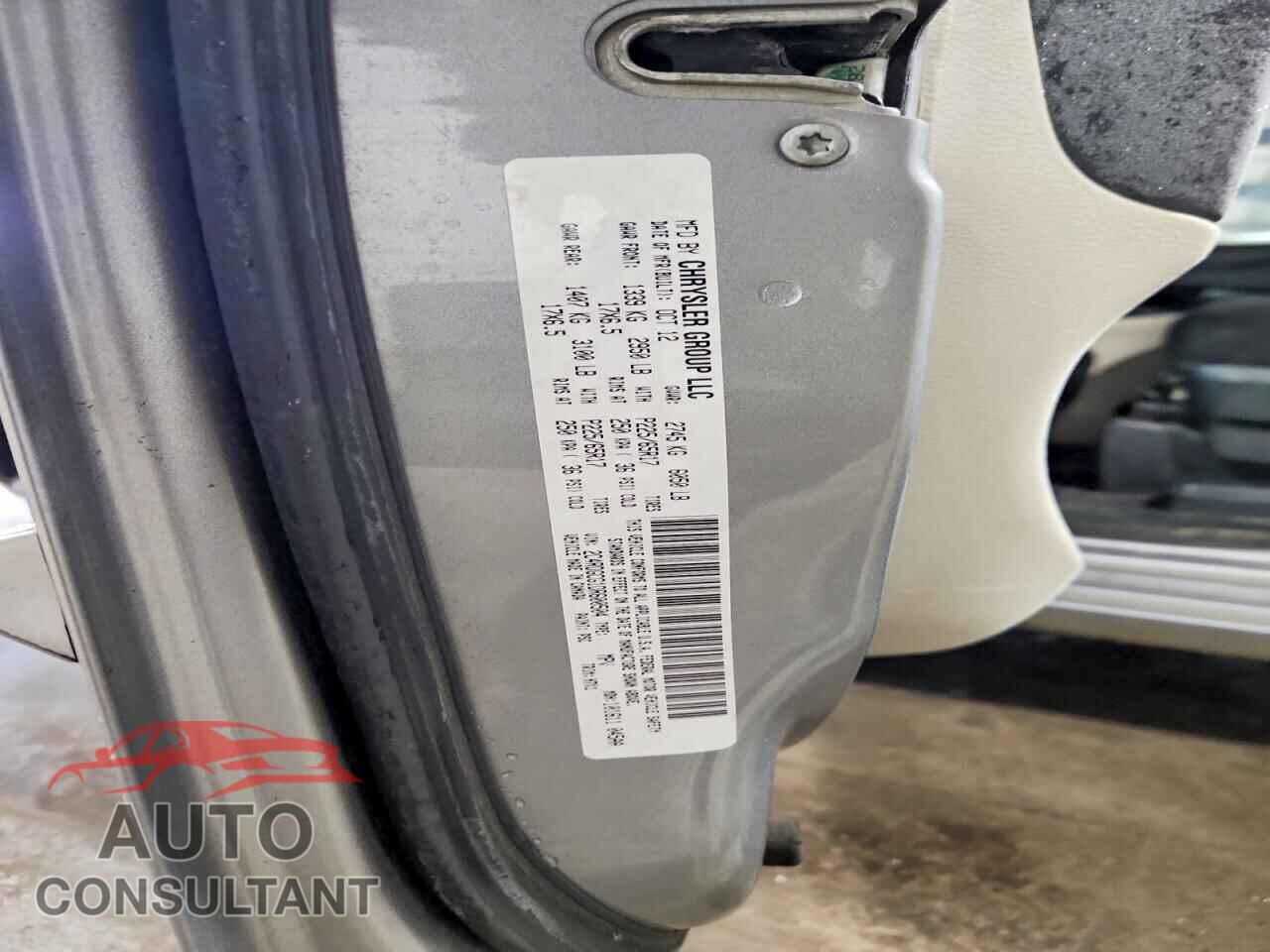 DODGE CARAVAN 2013 - 2C4RDGCG1DR600504