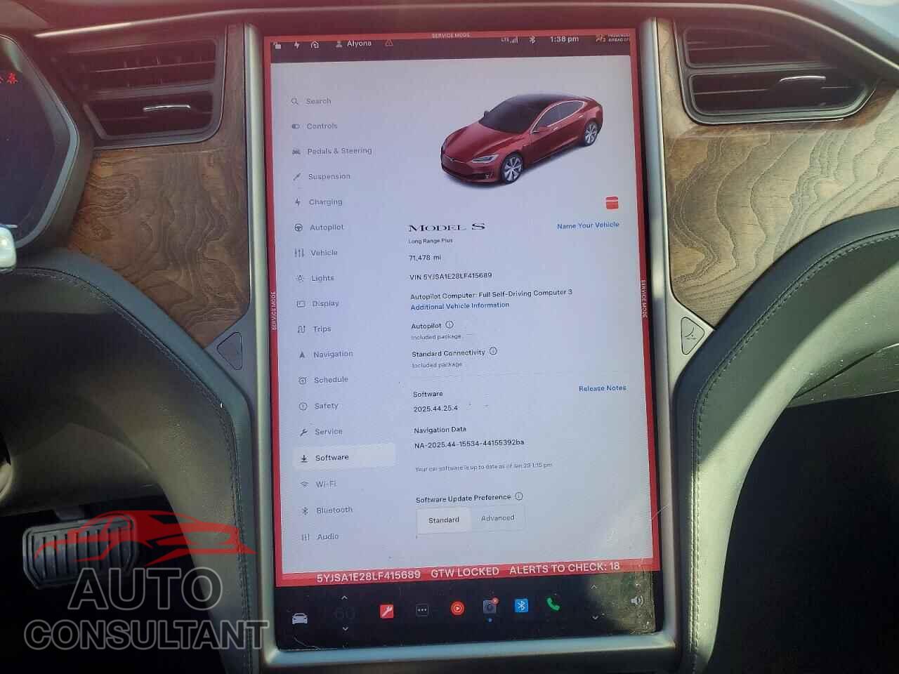 TESLA MODEL S 2020 - 5YJSA1E28LF415689