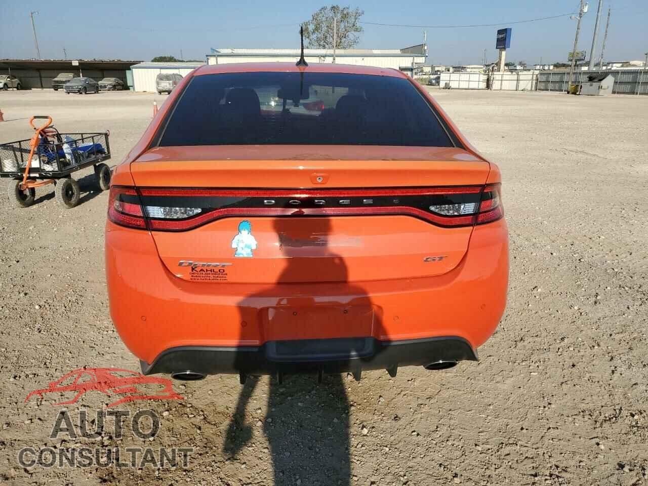 DODGE DART 2015 - 1C3CDFEB7FD276552