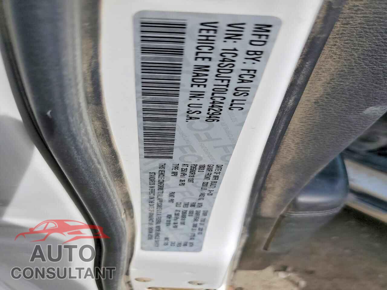DODGE DURANGO 2020 - 1C4SDJFT0LC442946