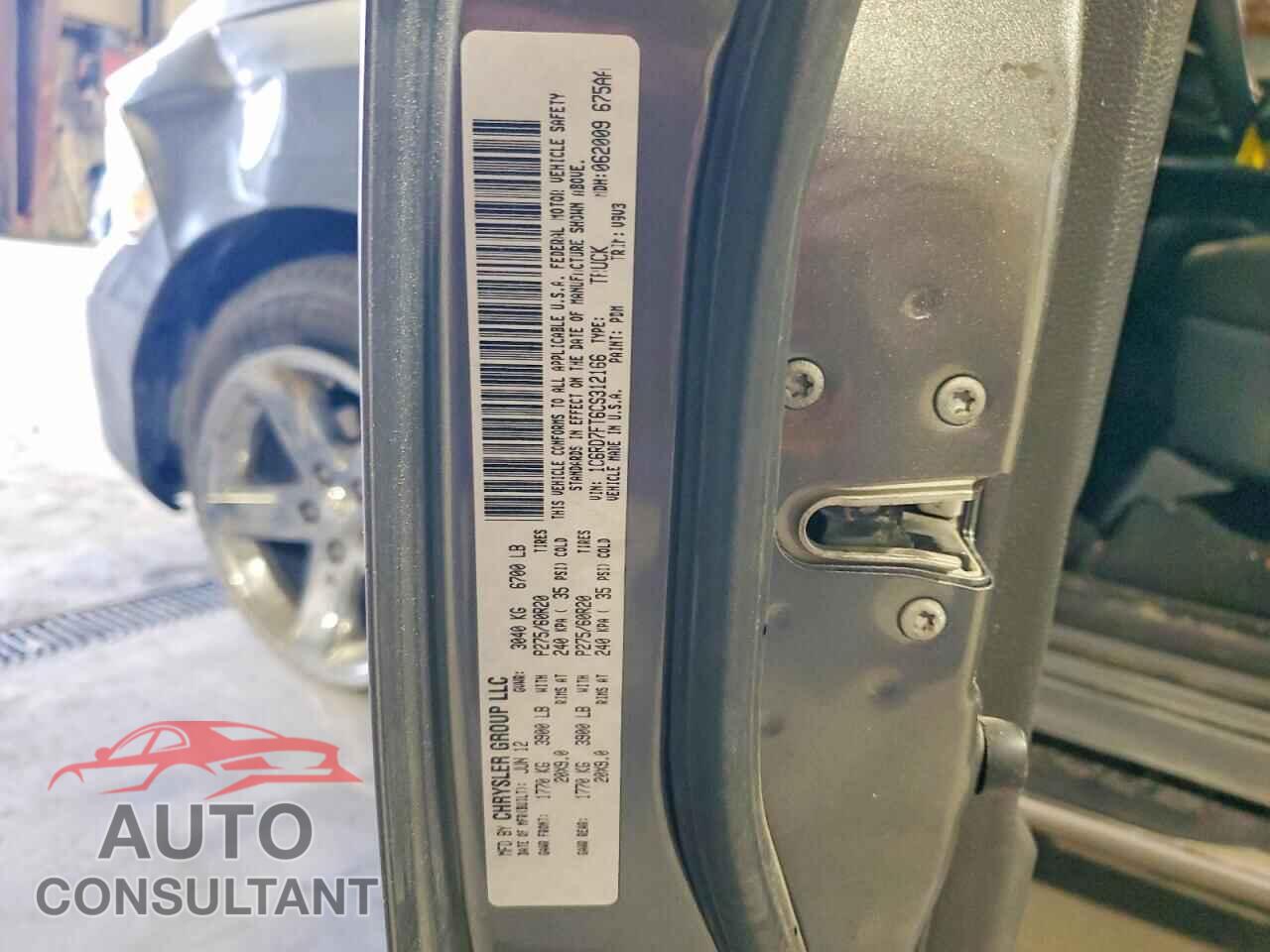 DODGE RAM 1500 2012 - 1C6RD7FT6CS312166