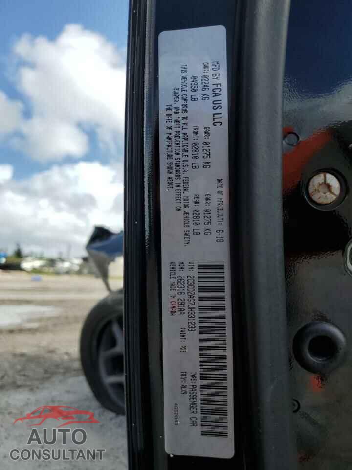 DODGE CHALLENGER 2018 - 2C3CDZAG7JH331239