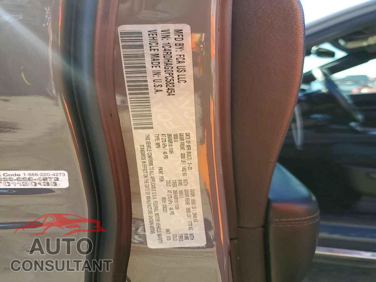 DODGE DURANGO 2023 - 1C4RDHAG0PC582454