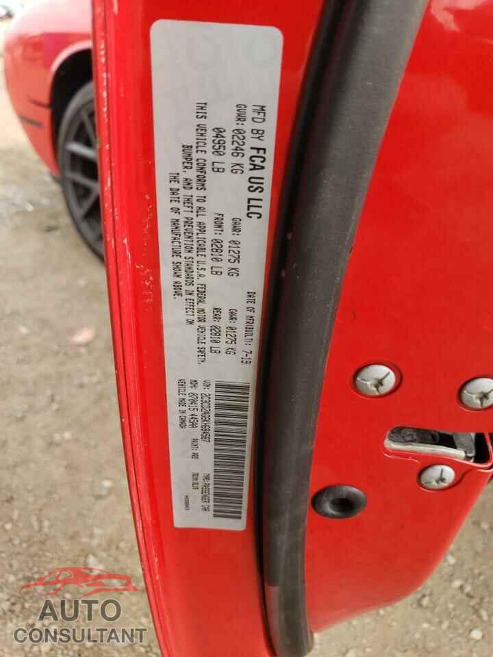 DODGE CHALLENGER 2019 - 2C3CDZAG6KH684587